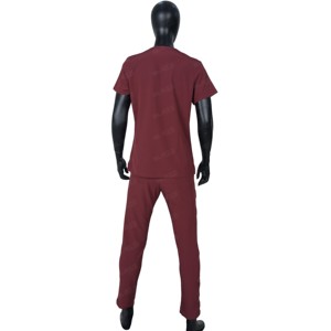 2025 vente chaude de haute qualité Spandex rayonne Polyester à manches courtes col en v pantalon droit médical femmes gommage ensemble - Product Image 3