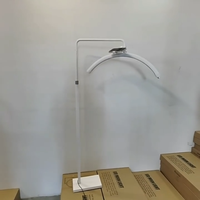 Lampe LED pour cils en métal 40W 2700-5600K avec design demi-lune breveté UE, produit 2-en-1 portable pour salon et soins de beauté personnels