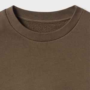 Custom Logo 380 Gsm French Terry <b>Drop</b> Shoulder <b>Acid</b> Washed Hoodie Pullover 3D Embroidery Crewneck Embossed Sweatshirt For Men - Product Image 4