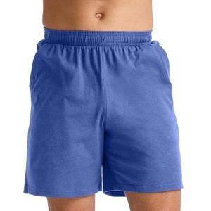Short de jogging de plage de couleur bleue d'été pour hommes, décontracté 100% coton, avec cordon de serrage, taille élastique, 2025 - Product Image 6