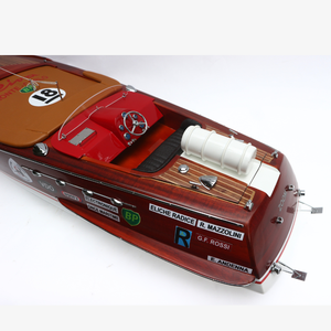 MODÈLE DE BATEAU SUPER RIVA ZOOM SPEED-MODÈLE EN BOIS BATEAU ARTISANAT POUR LA DÉCORATION DE LA MAISON FABRIQUÉ AU VIETNAM-CADEAU NOUVELLE IDÉE 2024 - Product Image 3