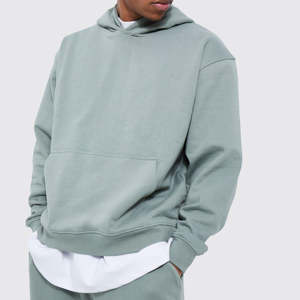 Fabricante de Conjuntos Deportivos Personalizados con Logotipo, Sudadera Holgada de 500 GSM, 100% Algodón, y Pantalones Deportivos - Product Image 3