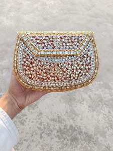 Bolso de mano moderno hecho a mano para fiestas, bodas y eventos nocturnos, bolso de mosaico para novias y accesorios de boda. - Product Image 4