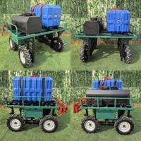 Pulvérisateur agricole télécommandé SPRY600B 600L, pulvérisateur à flèche électrique autopropulsé pour vignobles