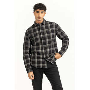 Chemises décontractées pour hommes à col montant 100 % coton flanelle, chemises d'affaires ODM à motif écossais - MN-CS-WS25-295 - Product Image 2