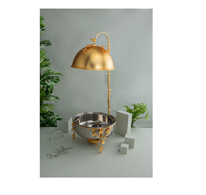 5L Rectangular Stainless Steel Glass Floral Chafing <b>Dish</b> For Wedding Banquets Parties Hotel Catering Equipment And Food Buffets - Product Image 3