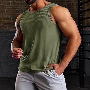 Débardeurs pour hommes 100% coton Logo personnalisé Débardeur respirant de haute qualité pour hommes avec service OEM - Product Image 4