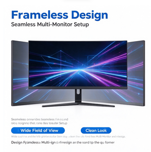 Moniteur de jeu incurvé LED 21:9 sans cadre VA 30 pouces 2560×1080 200Hz 1 ms avec éclairage RGB arrière, fourni par l'usine (OEM) - Product Image 2