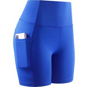 Vente en gros Custom Fitness Active Wear Shorts de yoga taille haute pour entraînement de levage de fesses de pêche Vêtements de gym Shorts sans couture pour femmes - Product Image 2