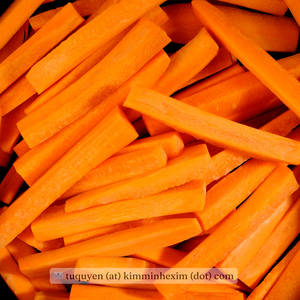 Zanahorias Congeladas KMI LQF, Peladas, Grado A, Envasadas al Vacío, 1 kg, para Procesamiento de Alimentos, Cortadas en Rodajas o Enteras - Product Image 6