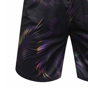 Shorts de bain imprimés de qualité supérieure pour hommes, style anime, taille oversize, noirs, avec logo personnalisé, sublimation, pour la plage - Product Image 4
