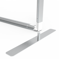 Cadre en tissu SEG mural ADMAX pour la publicité en magasin de détail avec graphismes imprimés personnalisés et design en aluminium pliable D40F