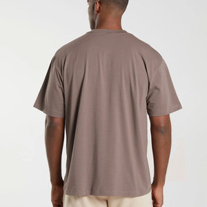 เสื้อยืดโอเวอร์ไซส์สำหรับผู้ชายทำจากผ้าฝ้าย100% เพื่อความสบายสูงสุดและเสื้อยืดโอเวอร์ไซส์มีสไตล์ - Product Image 2