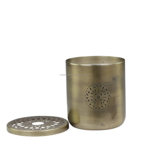 Wholesale Antique Gold Wax Filled <b>Jar</b> Candle From Indian Manufacturer and Exporter - Product Image 1