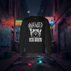 Camiseta de manga larga Unhinged Retro Raccoon Meme Street Cat con diseño memorables para memes y atuendos divertidos - Product Image 3