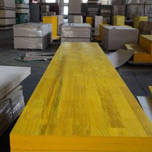 Panel de Encofrado Amarillo Impermeable de 21 mm y 27 mm, Paneles de Núcleo E0 de 3 Capas con Abeto de Abeto Grueso para Encofrado de Villas - Product Image 4