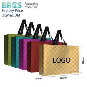 Bolsa de regalo de negocios no tejida ecológica con logotipo impreso Bolsas tejidas PP para eventos corporativos personalizados - Product Image 1