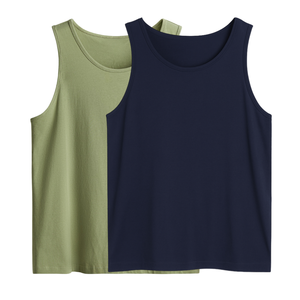 OEM al por mayor camiseta sin mangas de secado rápido transpirable silueta clásica hombres deportes camiseta sin mangas algodón Jersey ropa para hombres mayorista - Product Image 1