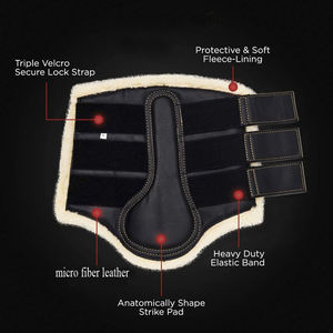 Botas de Protección para Caballos de Alta Calidad, Duraderas y Elegantes, de PU y PVC, para Deportes, Entrenamiento, Salto, Equitación, Color Personalizado - Product Image 4