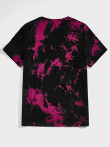 Camiseta de Algodón 100% con Tinte Anudado Antiarrugas para Hombre, Corte Holgado, Nuevo Diseño, Suave al Tacto, Camiseta de Hombre con Tinte Anudado Antiarrugas - Product Image 2