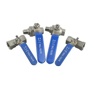 Vanne à boisseau sphérique à levier API 60 1-1/2 "150 # ASTM A216 WCB manuel de connexion NPT en acier au carbone haute température pour OEM d'eau - Product Image 2