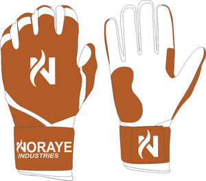 ถุงมือตีเบสบอลแบบหนังพรีเมี่ยมทนทานถุงมือตีเบสบอลซอฟต์บอลด้ามจับแข็งแรงและสวมใส่สบาย - Product Image 3