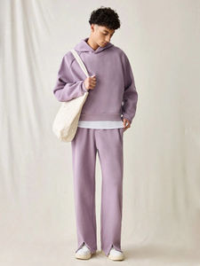 Survêtement ample et surdimensionné pour homme, ensemble de jogging streetwear tendance pour tenue décontractée, tenue confortable en matière souple - Product Image 4