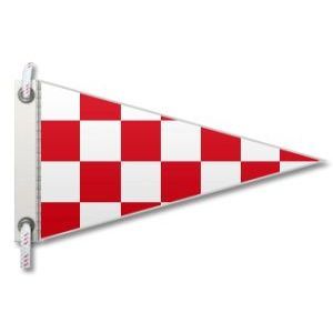 ธงสัญญาณทางทะเลฉุกเฉิน 60x75 ซม. ลายตารางหมากรุกสีแดงขาว - Product Image 2