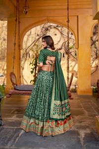 Attractive Look Perfect Partywear Designer Lehenga Choli with Beautiful Dupatta Designer Wedding Wear Lehenga Choli with Fancy - Product Image 3