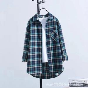 เสื้อเชิ้ตสตรีผ้าฝ้ายน้ำหนักเบาพิเศษ, เสื้อเชิ้ตลำลองไซส์ใหญ่พิเศษคอเสื้อแขนยาวแบบเปิดลงแห้งเร็ว - Product Image 4