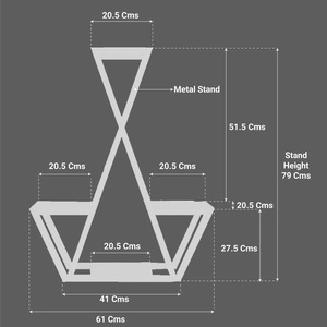 Vente d'usine porte-fleurs en fer forgé balcon salon porte-fleurs multicouche pot de fleurs présentoir - Product Image 6