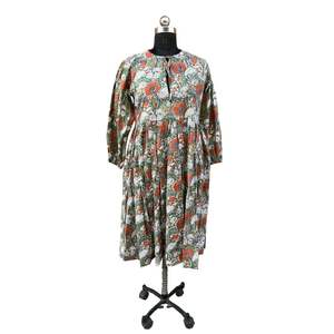 Vestido túnica de algodón de diseñador indio para mujer, decoración de encaje envolvente bohemio, ropa de playa de verano perfecta asimétrica, regalo al por mayor - Product Image 3