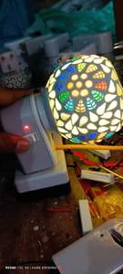 Unique Candle Jar Mosaic <b>Set</b> <b>of</b> 2 Decorative Turquoise <b>Glass</b> Tealight Candle Holder for Home Decor From HAND MADE CRAFT - Product Image 2