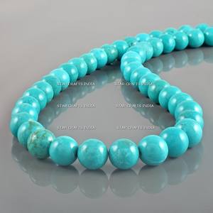 Collar de cuentas de resina de alto rango Joyero Joyería de resina con colgante tribal de resina Collar de cuentas de turquesa - Product Image 3