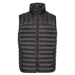 Chaleco acolchado sin cuello para hombre, chaleco grueso acolchado con botones y cuello en V, chaqueta ligera sin mangas cálida para invierno - Product Image 6