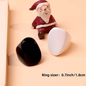 Fashion <b>Chunky</b> Resin Acrylic Handmade Model Angel Oversized Statement <b>Ring</b> for Women Girls Bulk Supply - Product Image 5