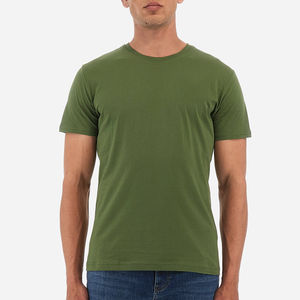 T-shirt en coton de couleur unie pour hommes T-shirt à séchage rapide pour hommes T-shirt décontracté à manches courtes col rond meilleur design t-shirts personnalisés - Product Image 5
