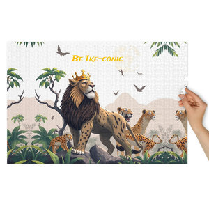 Re Leone 1000 pezzo Puzzle personalizzabile A3/A4 formato educativo giocattolo di latta con Logo fatto da te stampa materiale cartaceo per uso di gioco - Product Image 4