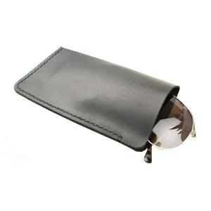 Meilleur étui à lunettes en cuir véritable avec Logo personnalisé fait à la main - Product Image 1