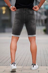 <b>Men's</b> Vintage Summer Casual Baggy Denim <b>Shorts</b> with Pockets Straight Leg Eco-Friendly Mid Rise for Streetwear - Product Image 3