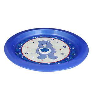 Assiette plate pour enfants à motifs - Bleu royal - Product Image 1