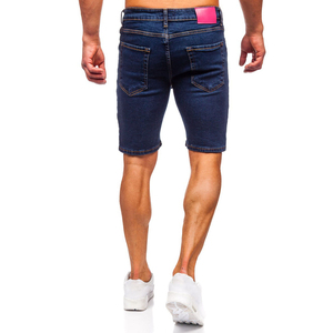 Pantalones cortos lavados de mezclilla con bordado personalizado 2025 de calidad superior, pantalones cortos de mezclilla holgados para hombres, pantalones cortos de mezclilla para hombres OEM - Product Image 3