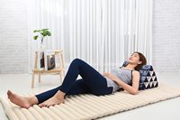 Coussin triangulaire thaïlandais, dossier confortable pour regarder la télévision ou lire, coussin en forme de coin, rembourrage en kapok naturel écologique
