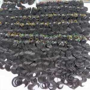 ผมดิบจากผมจริงมัดเป็นลอนสีดำ - Product Image 2