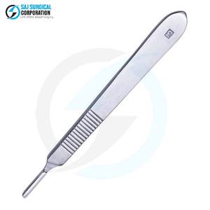 Surgical Scalpel Handle Stainless Steel Reusable Manual CE Certified Class II <b>Medical</b> Instrument for Precise Cutting Procedures - Product Image 3