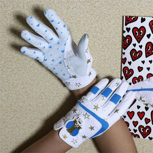Gants de golf verts sur mesure de haute qualité pour hommes, nouveau style, antidérapants, imperméables, en cuir véritable Cabretta importé, sport - Product Image 5