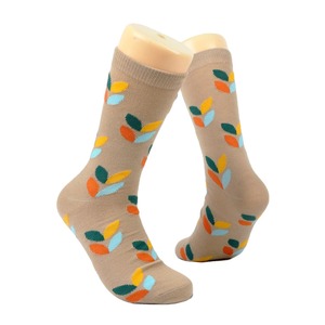 Chaussettes d'hiver unisexes en bambou décontractées respirantes avec logo jacquard de qualité supérieure, vente chaude, personnalisables - Product Image 2