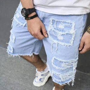 Shorts Vaqueros Vintage para Hombre, 100% Algodón, Transpirables, Ecológicos, Lavados, Estilo Otoño Invierno, Tendencia 2025 - Product Image 1