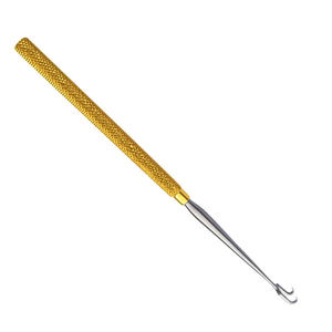 Retractor Quirúrgico Joseph de Alta Calidad con Mango Dorado de Doble Gancho, Punta Afilada de 2 mm y 5 mm, 6.25 Pulgadas - Product Image 5