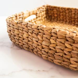 Storage <b>Basket</b> Water Hyacinth With <b>Handle</b> Handmade Storage <b>Basket</b> Wholesale eco-friendly Made in Vietnam - Product Image 4